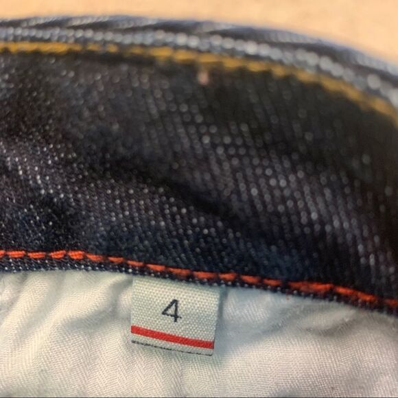 Tommy Hilfiger denim jean stretchy miniskirt dark wash Sz 4 - Picture 4 of 8